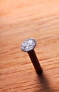 Rusty metal nail