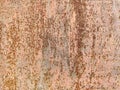 Rusty metal panel with cracked paint, corroded grunge metal background Royalty Free Stock Photo