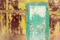 Rusty metal panel textured wallpaper background Royalty Free Stock Photo