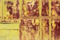 Rusty metal panel textured wallpaper background Royalty Free Stock Photo