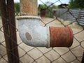 Rusty metal pipe Royalty Free Stock Photo