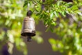 Rusty metal ritual bell.