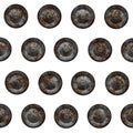 Rusty metal rivets Royalty Free Stock Photo