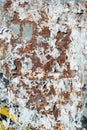 Rusty metal. Rusty shabby metal surface. Rust background. Old bulletin board