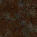 Rusty metal seamless texture, detailed grungy metal. Detailed rust, dirt and scratches, realistic metallic look Royalty Free Stock Photo
