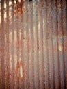 Rusty metal sheet roof Royalty Free Stock Photo