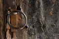 Rusty metal and stone wall backgrounds Royalty Free Stock Photo