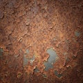 Rusty metal surface with extensive corrosion, Royalty Free Stock Photo
