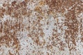 Rusty metal surface. Grunge metallic texture background with scratches and cracks. Royalty Free Stock Photo