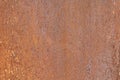 Rusty metal surface. Metal background covered with rust. Rust texture background. Old iron sheet Royalty Free Stock Photo