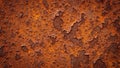 Rusty metal surface with a textured uneven pattern of corrosion Royalty Free Stock Photo