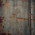 Rusty metal surface with uneven texture. The steel or iron structure shows extensive Royalty Free Stock Photo