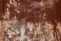Rusty metal texture in abstract style. Grunge metallic background, great design for any purposes. Scratched sheet backdrop. Blank