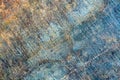 Rusty metal texture or background with streaks of rust. rusty metal wall, .old sheet of iron covered with rust. Royalty Free Stock Photo