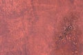 Rusty metal texture with scratches and cracks. paint traces. Red colors. Copy space Royalty Free Stock Photo