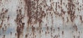 Rusty metal texture, white and blue metal background Royalty Free Stock Photo