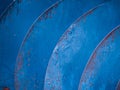 Rusty metal textures in weathered blue colours Royalty Free Stock Photo