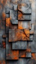 Rusty Metal Wall Art. Generative AI Royalty Free Stock Photo