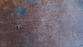 Rusty metal wall background, old zinc roof texture, dirty iron plate. Royalty Free Stock Photo