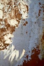Rusty metal wall background, shabby metal wall, selective focus Royalty Free Stock Photo