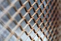 Rusty metallic net Royalty Free Stock Photo