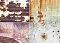 Rusty metallic surfaces