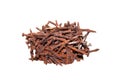 rusty nails isolated on white background Royalty Free Stock Photo