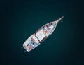 Rusted out and abandoned fishing boat Royalty Free Stock Photo