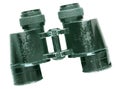 Rusty old binoculars isolated Royalty Free Stock Photo