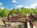 Rusty old boat Anchors