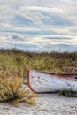 Rusty old boat at beach Royalty Free Stock Photo