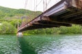 Rusty old bridge in the nowhere Royalty Free Stock Photo