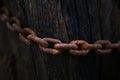 Rusty old chain Royalty Free Stock Photo