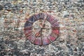 Rusty Old clock on the wall, ZAGREB, CROATIA Royalty Free Stock Photo