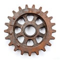 Rusty Old Cog Wheel. Generative ai