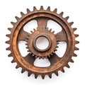 Rusty Old Cog Wheel. Generative ai