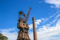 Rusty old crane Royalty Free Stock Photo