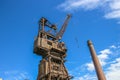 Rusty old crane Royalty Free Stock Photo