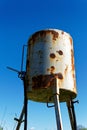 Rusty old fuel tank on a farm Royalty Free Stock Photo