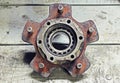 Rusty old hub Royalty Free Stock Photo