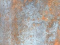 Rusty old iron red scratched metal corrosed sheet surface background, texture industrial in loft style Royalty Free Stock Photo
