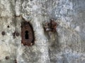 Rusty old keyhole Royalty Free Stock Photo