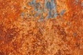 Rusty old metalic wall texture background Royalty Free Stock Photo