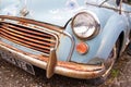 Rusty old Morris Minor car