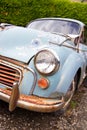 Rusty old Morris Minor car