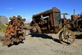 Rusty old one wheeled tractor Royalty Free Stock Photo