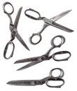 Rusty old scissors isolated Royalty Free Stock Photo