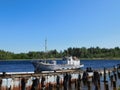 Rusty old ships at the Wharf. Royalty Free Stock Photo