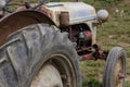 Rusty, old tractor in a field Royalty Free Stock Photo