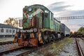 Rusty Old Train Cars.